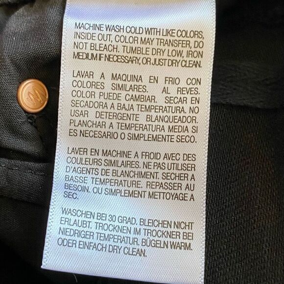 Mother Denim High Waisted Looker Skimp Black Skinny Jeans NWT Size 24 Tall - Picture 8 of 9